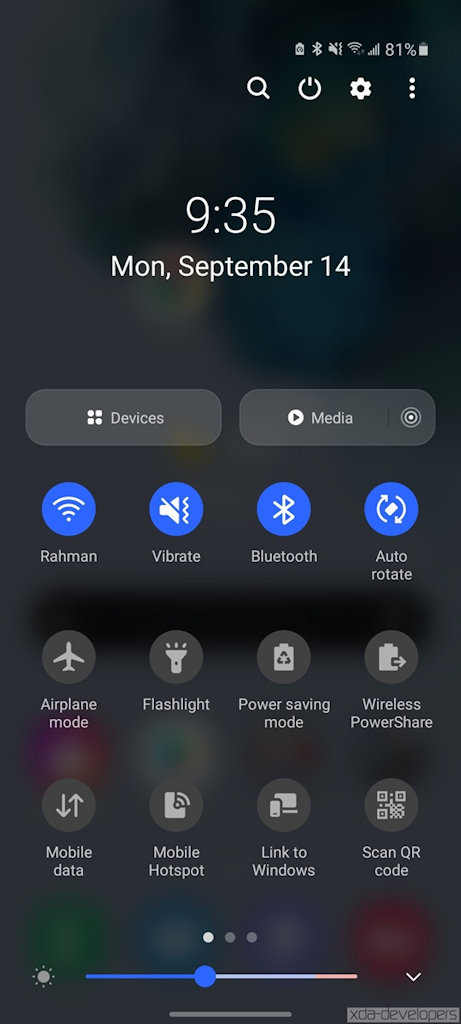 Samsung One UI 3.0