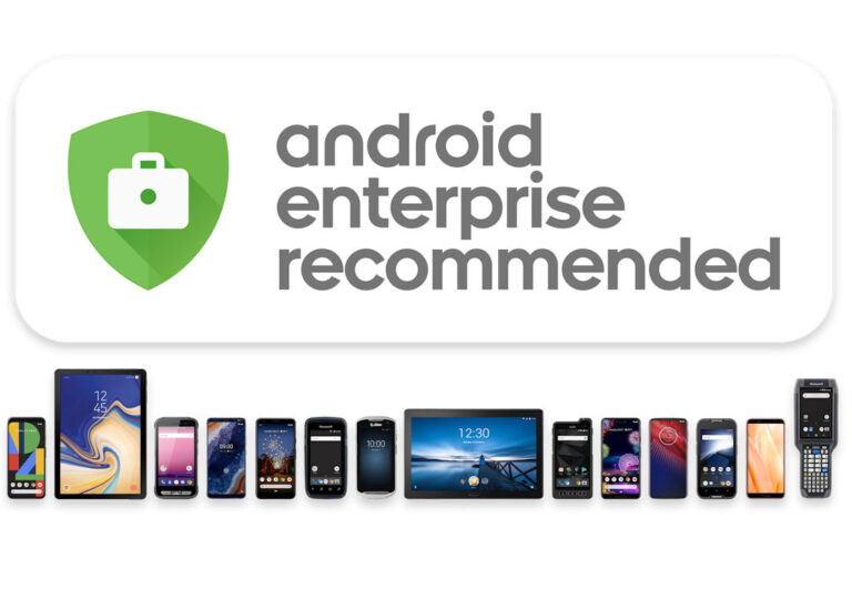 Android Enterprise Recommended aparelhos