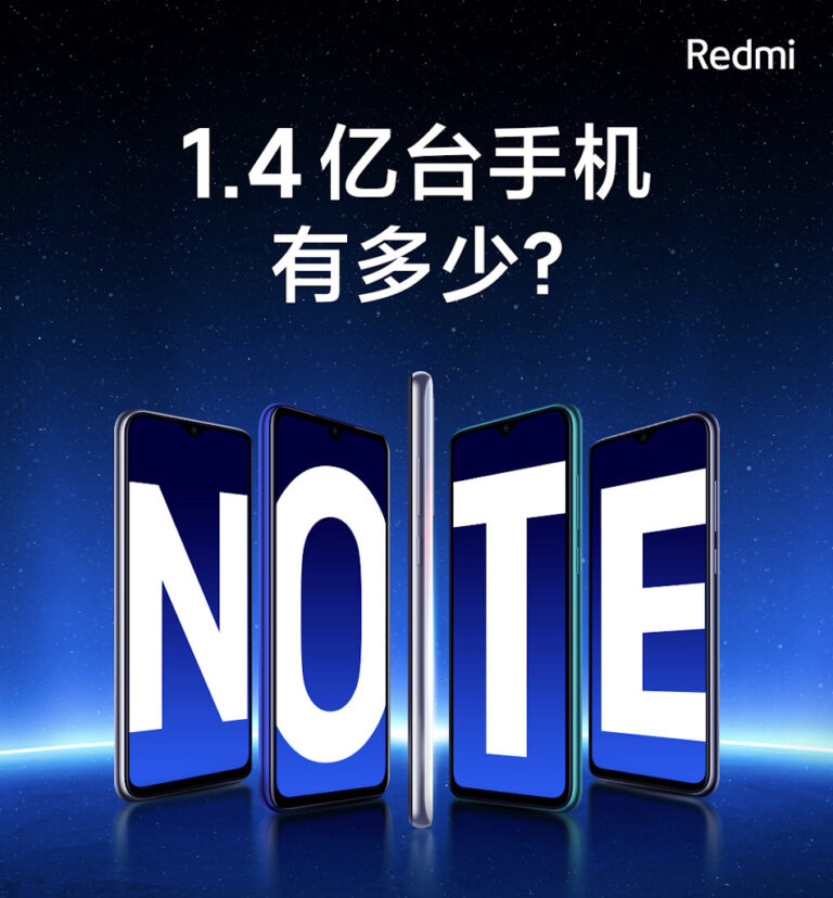 Linha Redmi Note 140 milhões vendidos