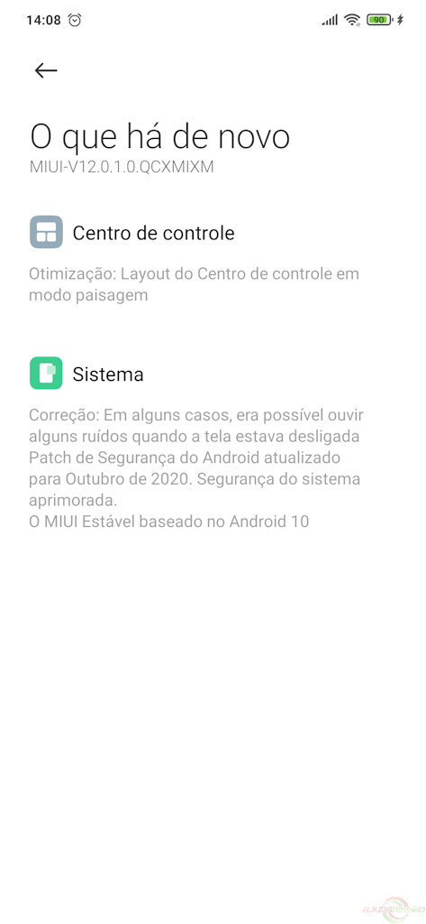 Redmi Note 8T MIUI 12 com Android 10