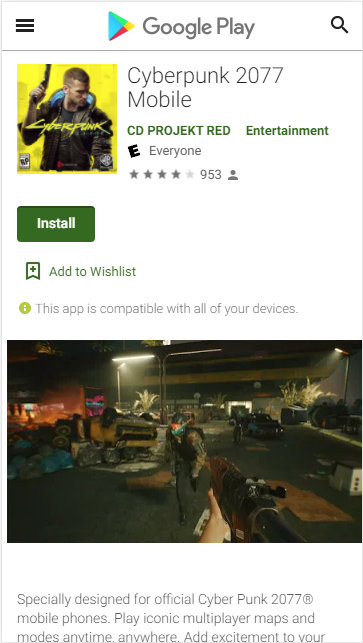 Cyberpunk 2077 Mobile ransomware Android