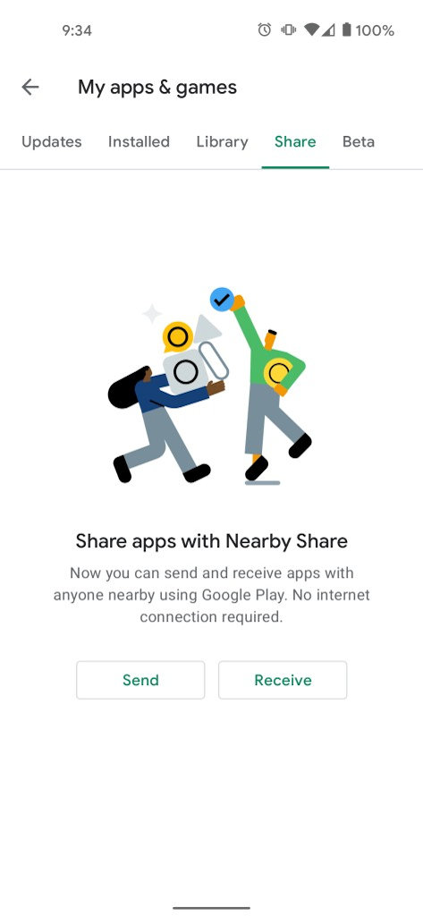 Google Play Compartilhar aplicativos e games