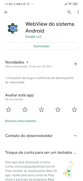 WebView do Sistema Android