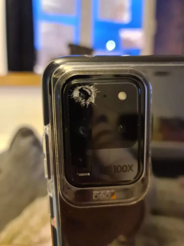 Galaxy S20 vidro traseiro da câmera quebrado