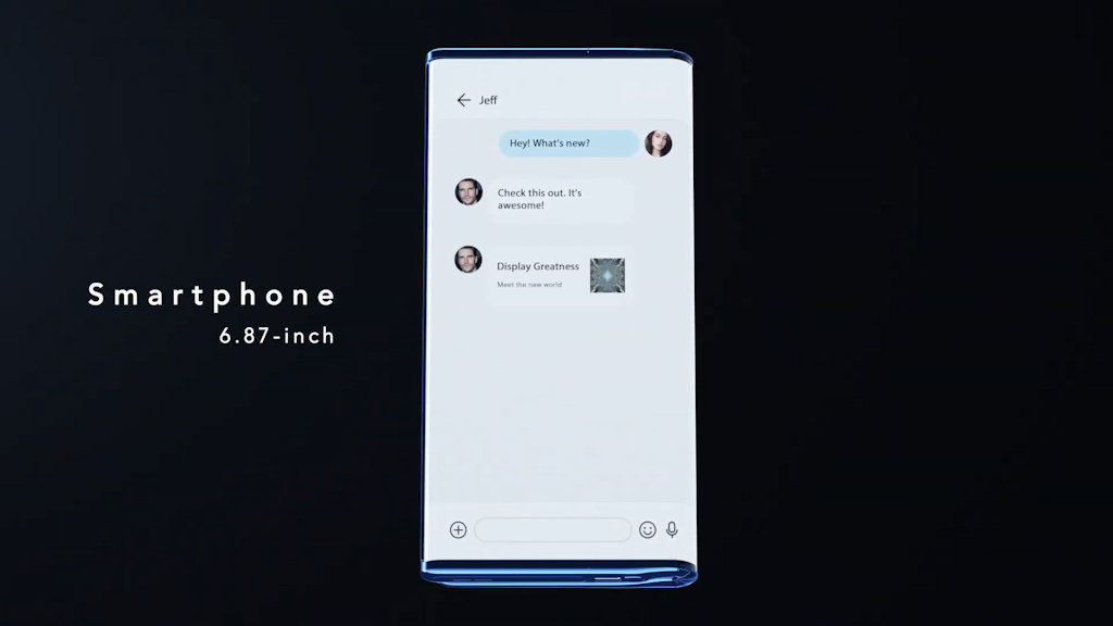 TCL Fold 'n' Roll smartphone dobrável conceito com tela rolável