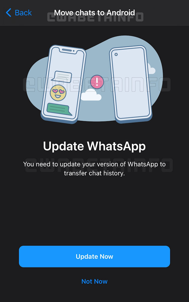 WhatsApp migrar conversas entre iOS e Android
