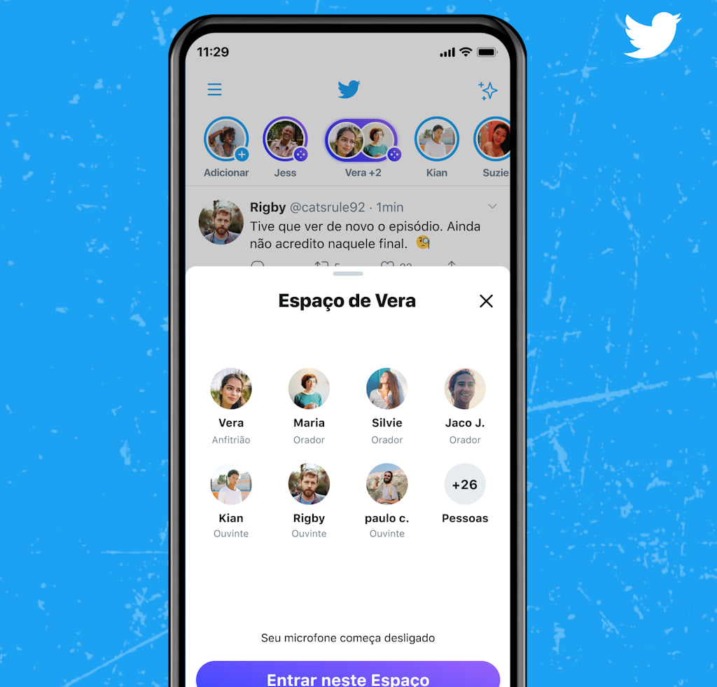 Espaços do Twitter