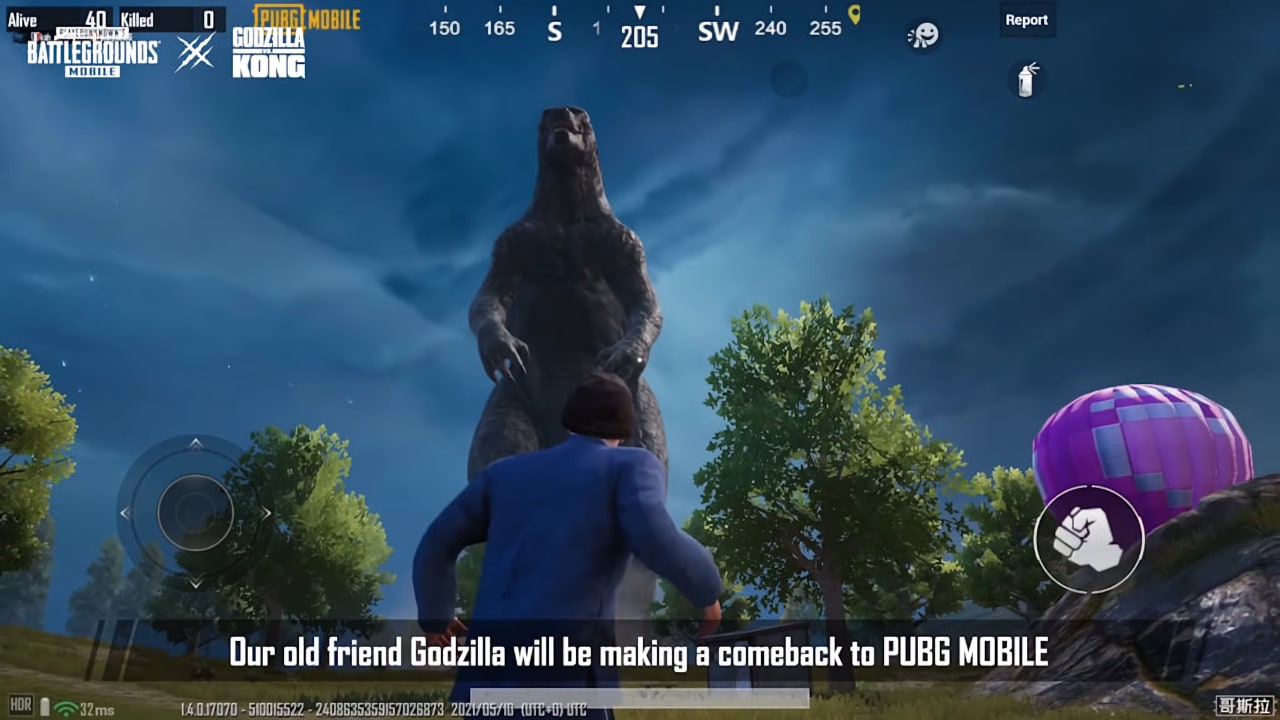 PUBG Mobile evento Godzilla vs Kong