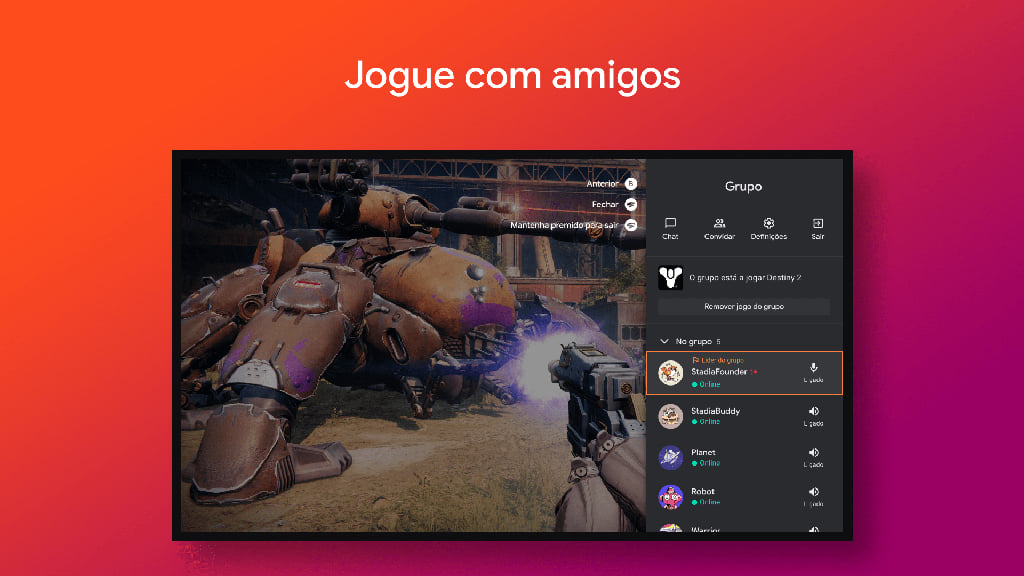 Google Stadia para Android TV e Google TV