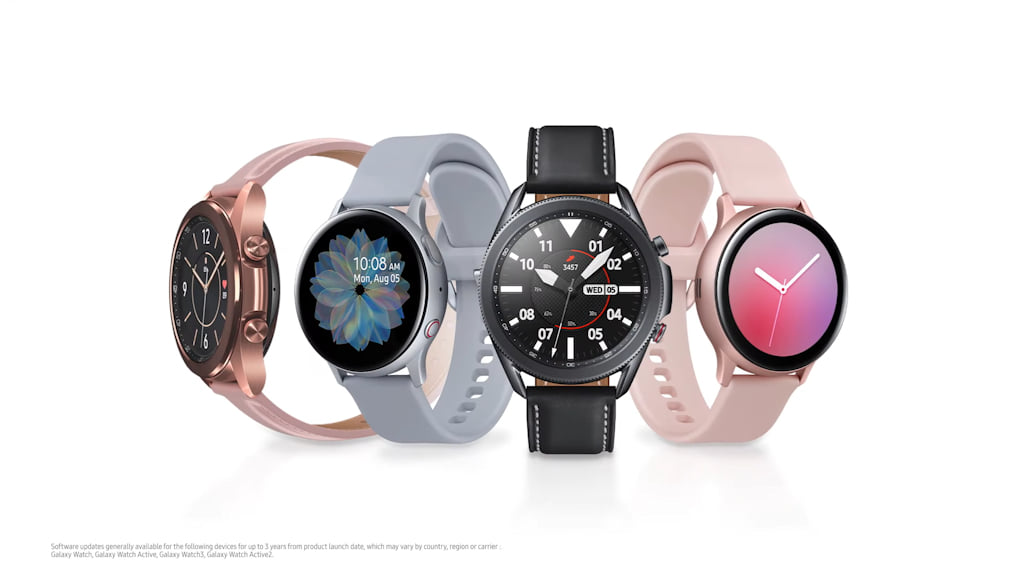 Samsung relógios inteligentes da linha Galaxy Wtach com Tizen OS atualização por até três anos