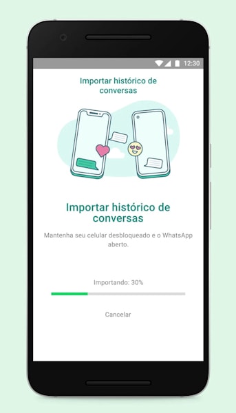 WhatsApp importar conversas do iOS para o Android