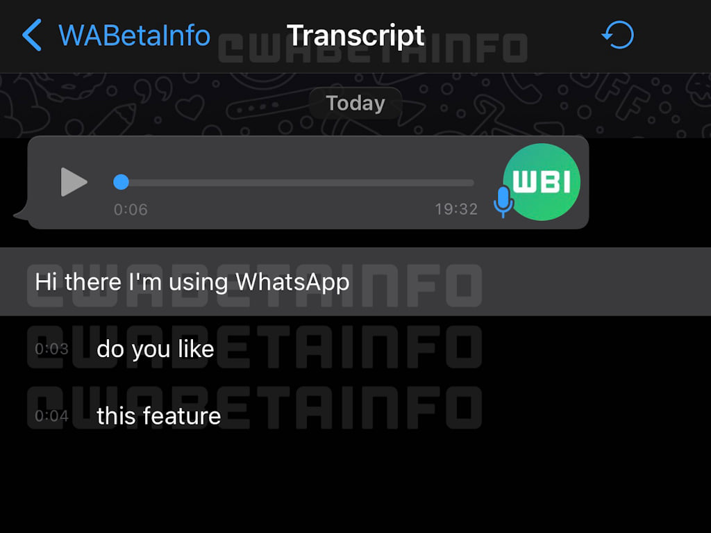 WhatsApp transcrição Mensagens áudio