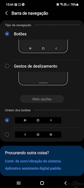 Ativar Navegação por gestos nos Galaxy da Samsung