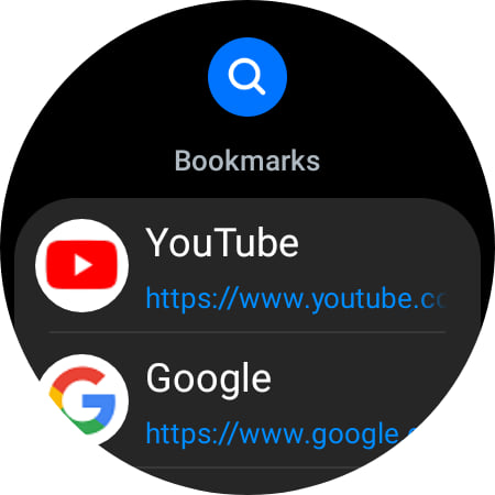 Samsung Internet Browser Wear OS