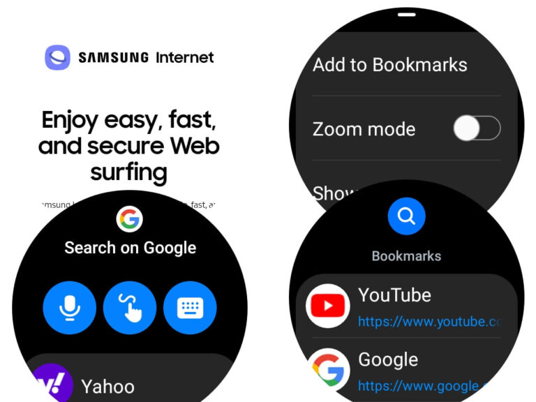 Samsung Internet Browser Wear OS