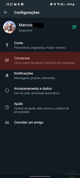 Como ativar a criptografia no backup do WhatsApp