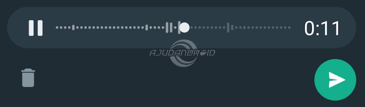 WhatsApp como escutar mensagem de áudio antes de enviar