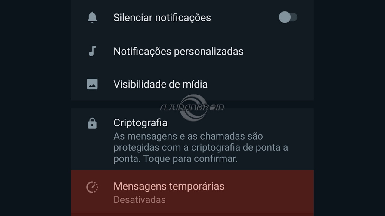 Mensagens temporárias por padrão no WhatsApp