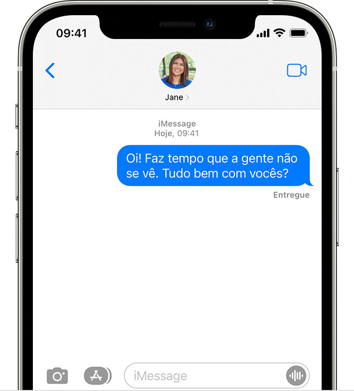 iMessage bolha azul