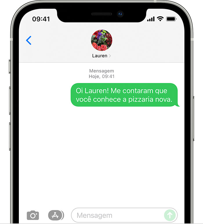 iMessage bolha verde