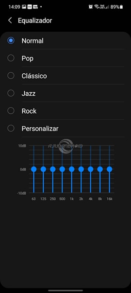 Samsung Galaxy equalizador