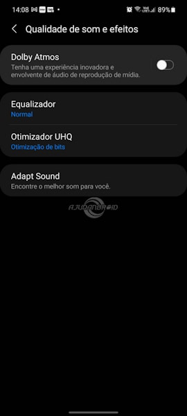 Samsung Galaxy qualidade de som e efeitos