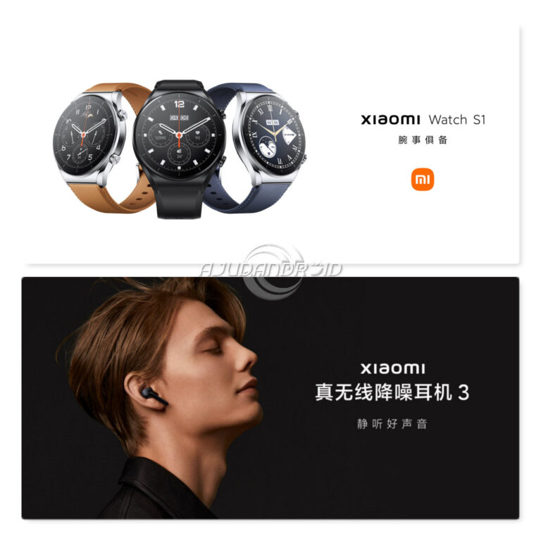 Xiaomi Watch S1 e Xiaomi Buds 3