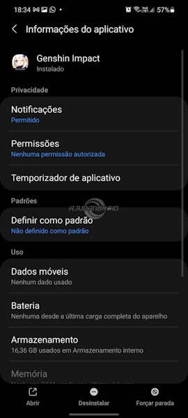 Files do Google liberando armazenamento interno