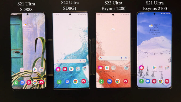 Samsung Galaxy S22 e Galaxy S21 Exynos e Snapdragon