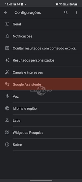 Google Assistente removendo dispositivos