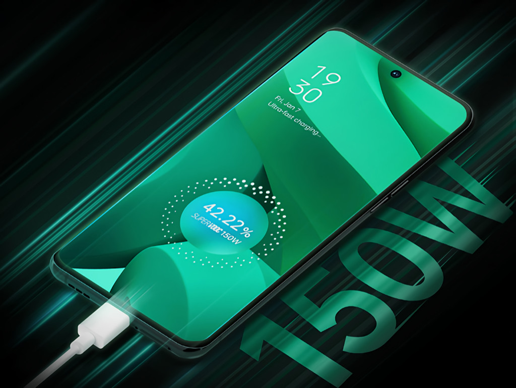Oppo anuncia carregamento de 240W, aparelhos de 150W no próximo trimestre