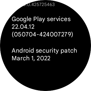 Wear OS 3.2