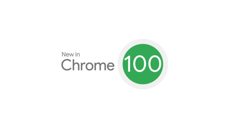 Navegador Chrome versão 100