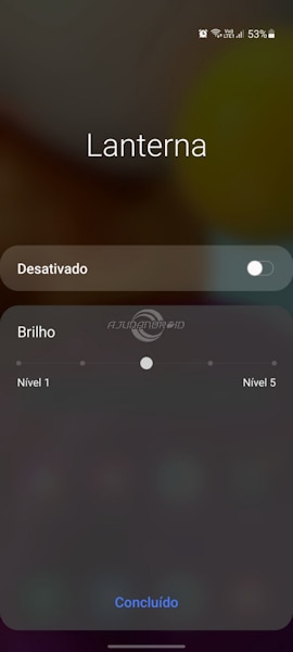 Controlar brilho da lanterna em aparelhos da Samsung