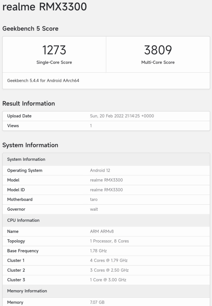 Snapdragon 8 Gen 1 Benchmark