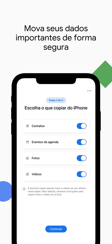 Aplicativo Mudar para o Android