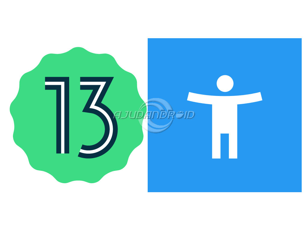 Android 13 acessibilidade logo