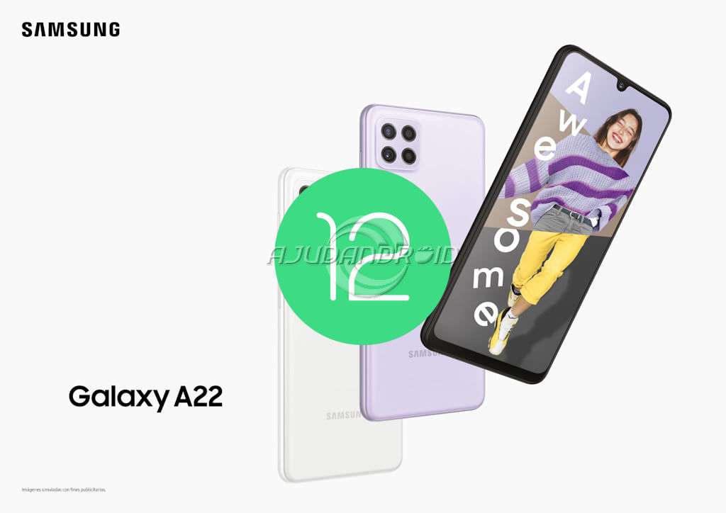 Samsung Galaxy A22 Android 12