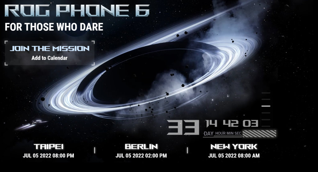Asus irá apresentar ROG Phone 6 no seu evento em 5 de julho