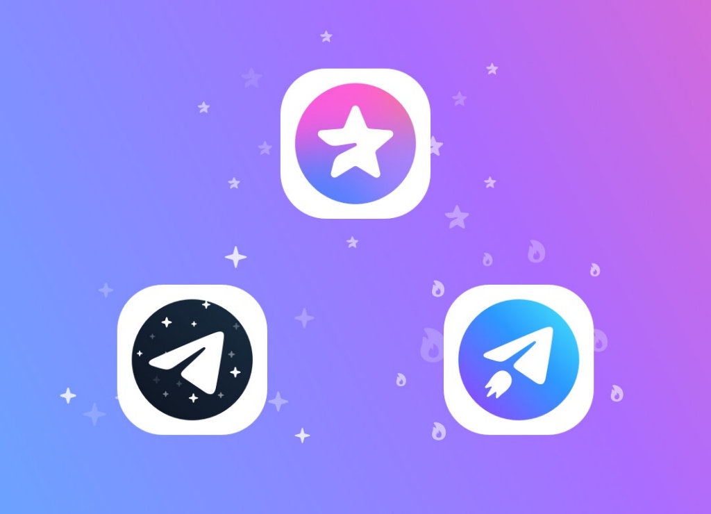 Telegram Premium Ícones Premium do Aplicativo