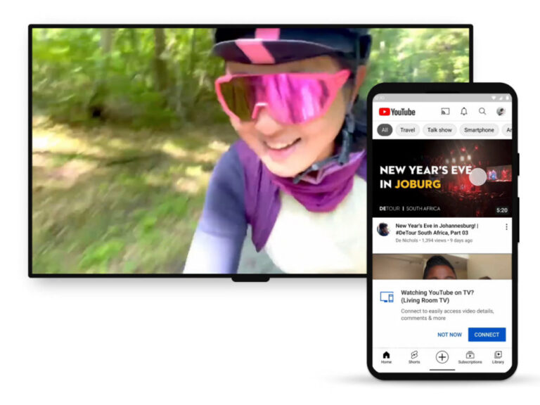 YouTube TV conexão com YouTube dispositivos móveis Android