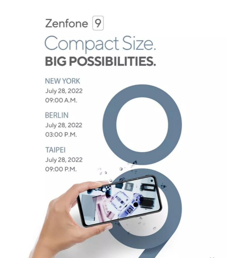 Asus Zenfone 9 data de evento de apresentação