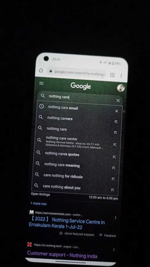 Nothing Phone (1) problema tela verde