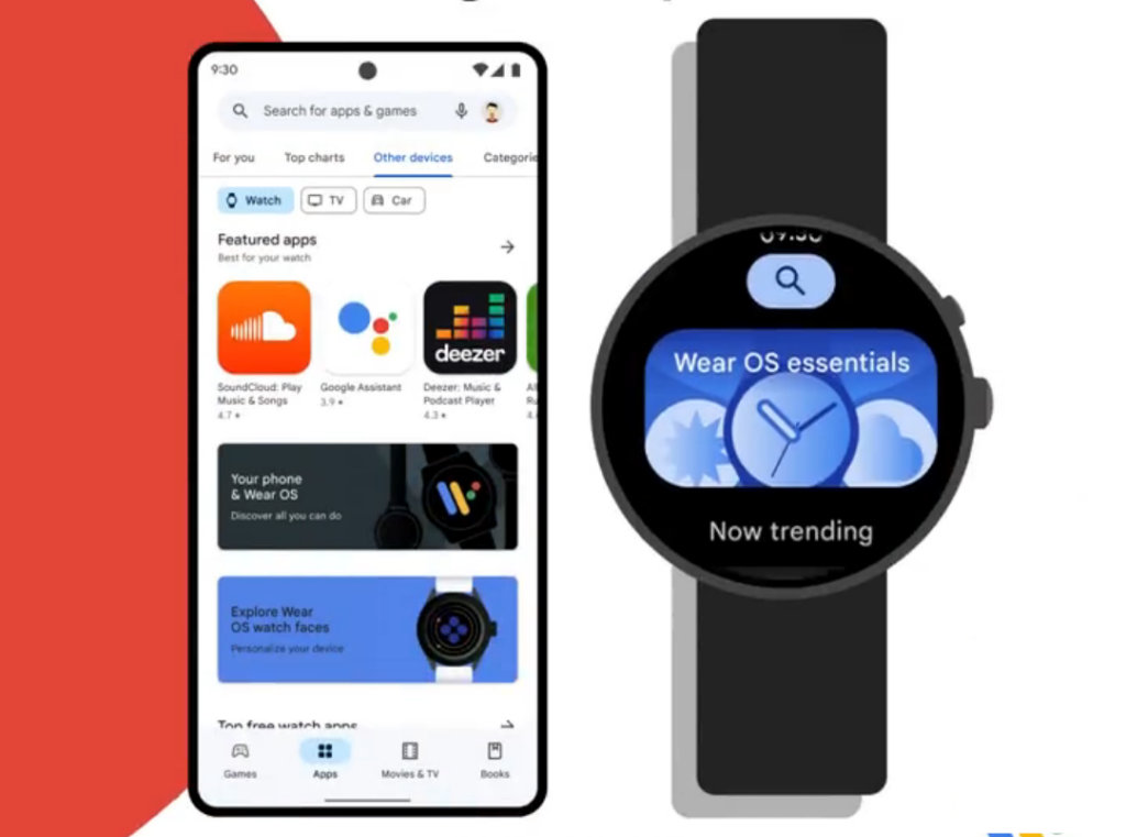 Wear OS loja Google Play Store renovada