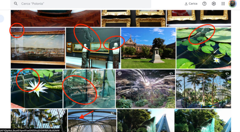 Google Fotos problemas de imagens com falhas parecidas com água e pontos