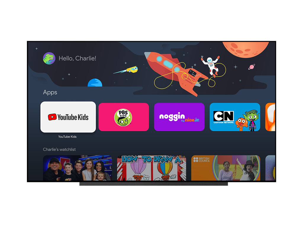 Google TV Perfil de Criança