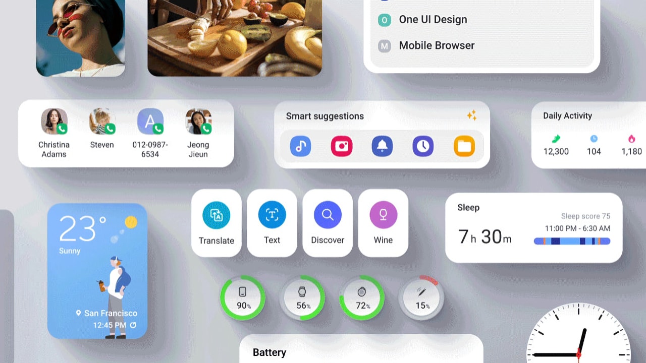 One UI 5 Widgets
