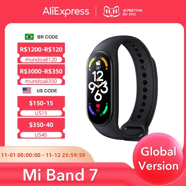 Xiaomi Band 7 Promoção Aliexpress