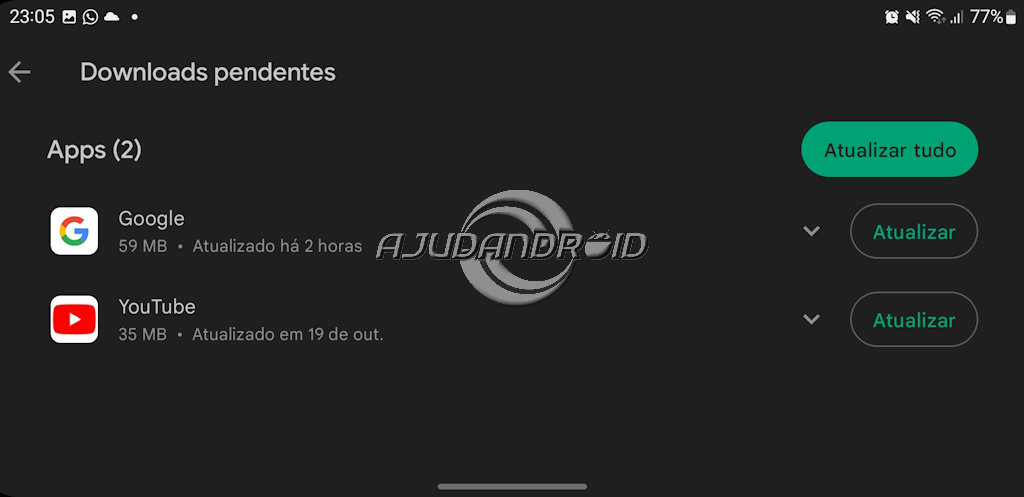 Google Play Store vai pedir para atualizar app que apresente problema