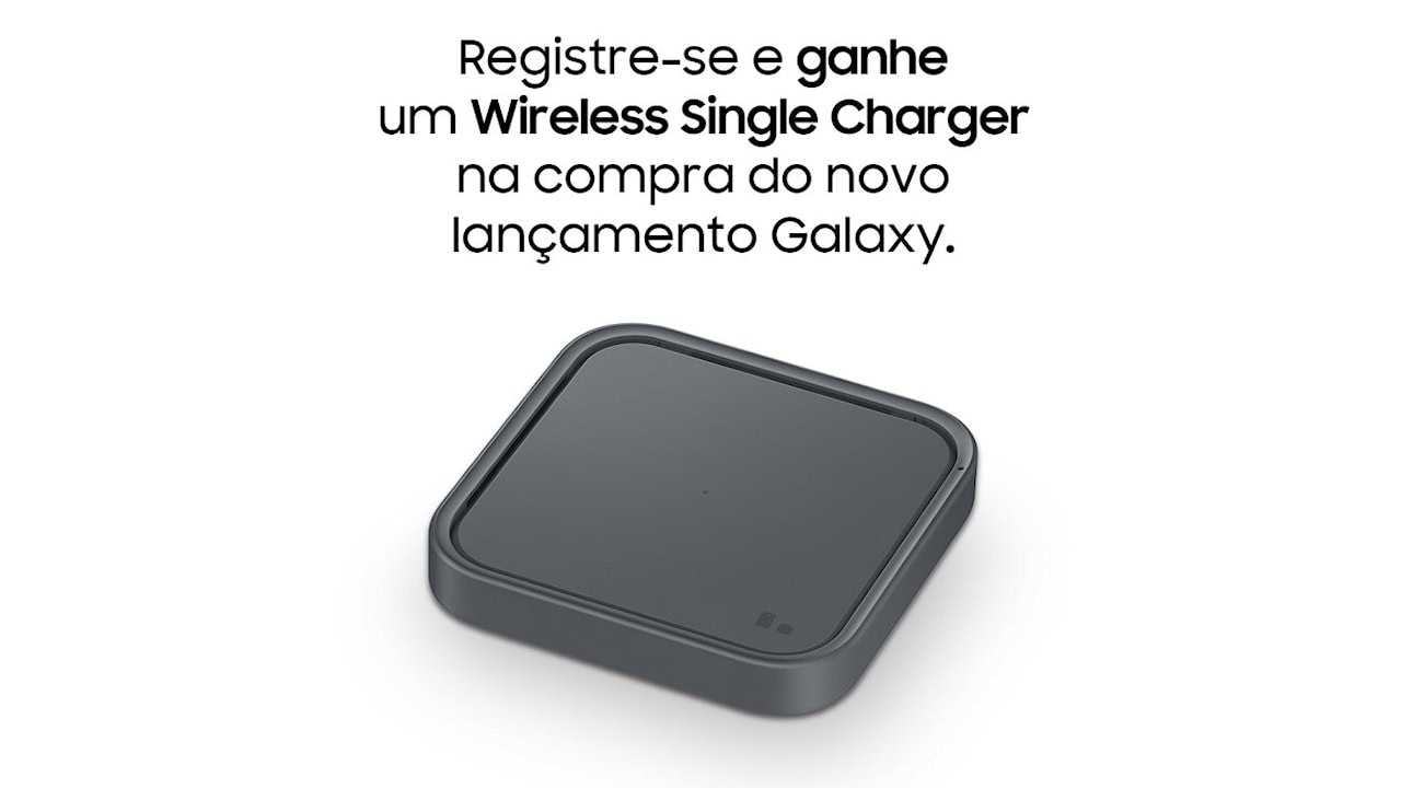 carregador sem fio de brinde para cadastrados e compradores dos Galaxy S23